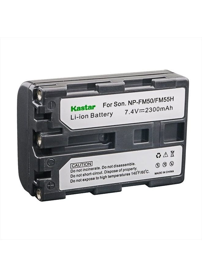 Kastar - Battery Replacement for Sony NP-FM50 and Handycam DCR-TRV38 DCR-TRV380 DSR-PDX10 HVL-ML20M HVR-A1 GV-D1000 HDR-HC1 HDR-SR1 HDR-UX1, Cyber-Shot DSC-F707 F717 F828 DSC-R1 DSC-S30 S50 S70 S75 S85 - Image 1