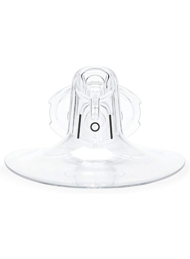 Elvie Pump Breast Shield - 21mm | 2 Pack Nipple Shield Flange for Pumping Breast Milk | Breast Feeding Essentials for Electric Breast Pumps | BPA Free Breast Shells | Breast Pump Bra Compatible - Image 2