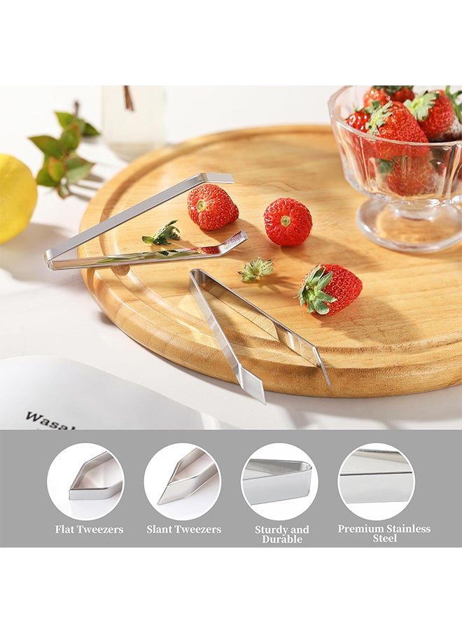 Depend 2 Pieces Fish Bone Tweezers Set Includes Stainless Steel Tongs Tweezers Fish Scale Scraper Removers Flat And Slant Tweezers Pliers For Chef Cooking Utensils, Sea Food, Beauty Tools  - Image 3