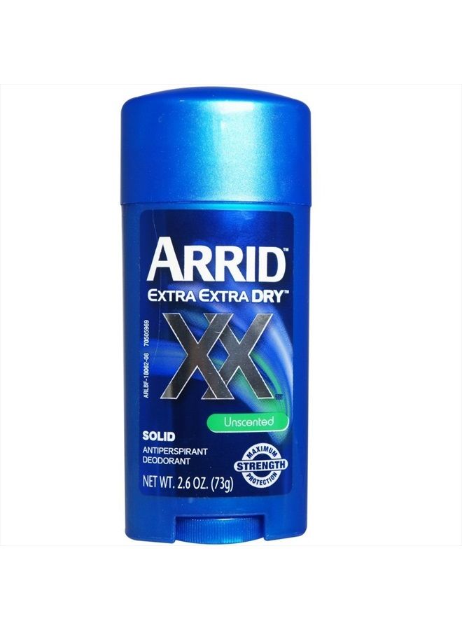ARRID XX Anti-Perspirant Deodorant Solid Unscented 2.6 oz (Pack of 7)