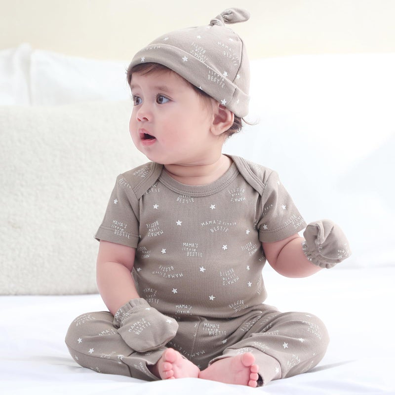 Ruliby Baby Boy Bodysuit and Pant Set Cotton Soft Newborn Clothes Outfits 9-12 month - Image 5
