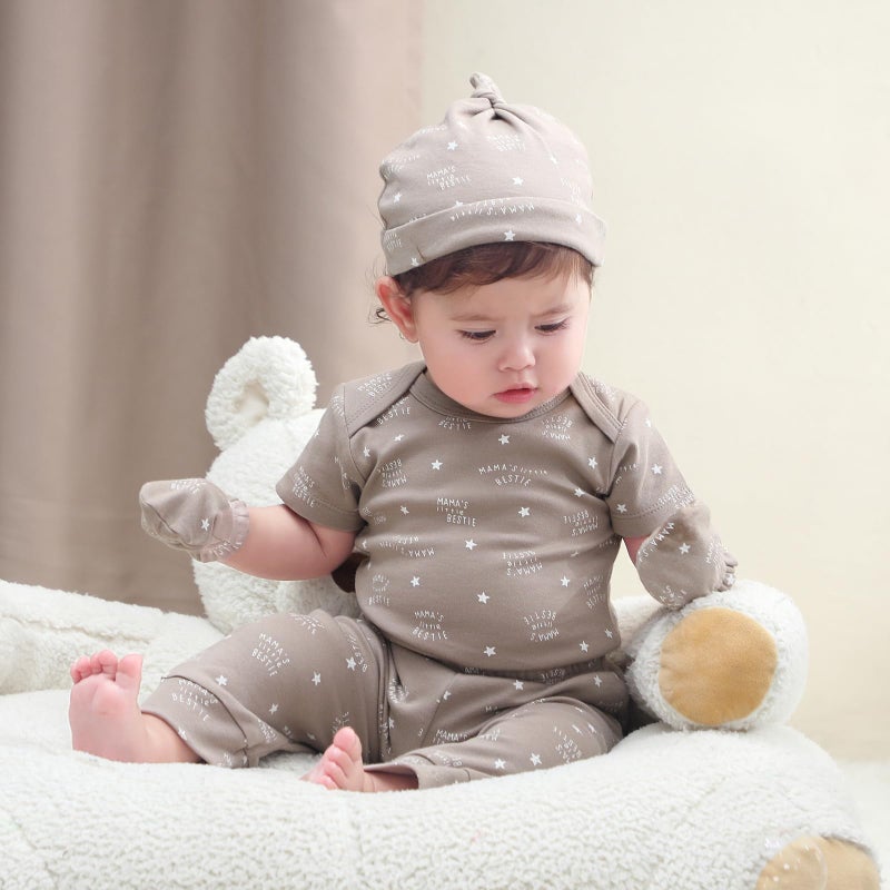 Ruliby Baby Boy Bodysuit and Pant Set Cotton Soft Newborn Clothes Outfits 9-12 month - Image 4