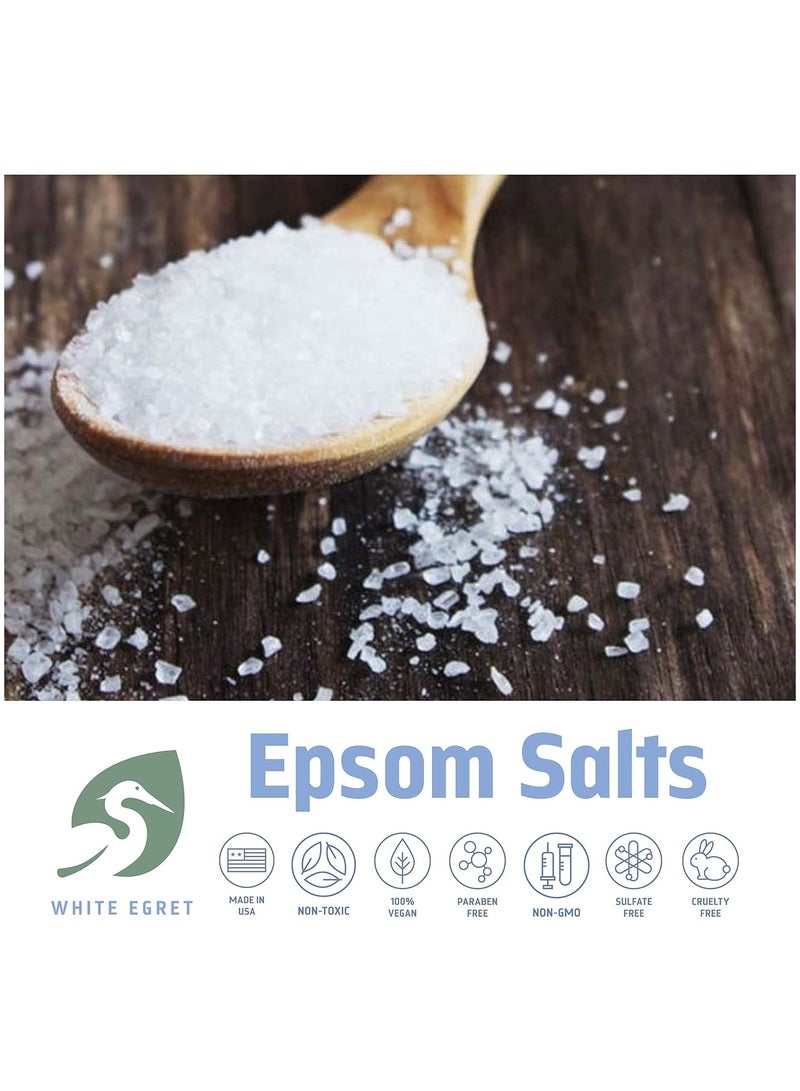White Egret Personal Care, Epsom Salt, Eucalyptus, 16 oz (454 g)