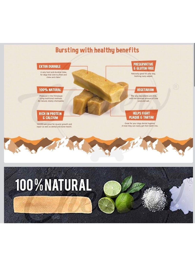 Dog Chewers Mountain Dog Chew, Natural Himalayan Yak Milk Long Lasting Protein Rich Dog Treat, Labrador Reteriver & Large Breed Dogs, 150 GMS - Image 3