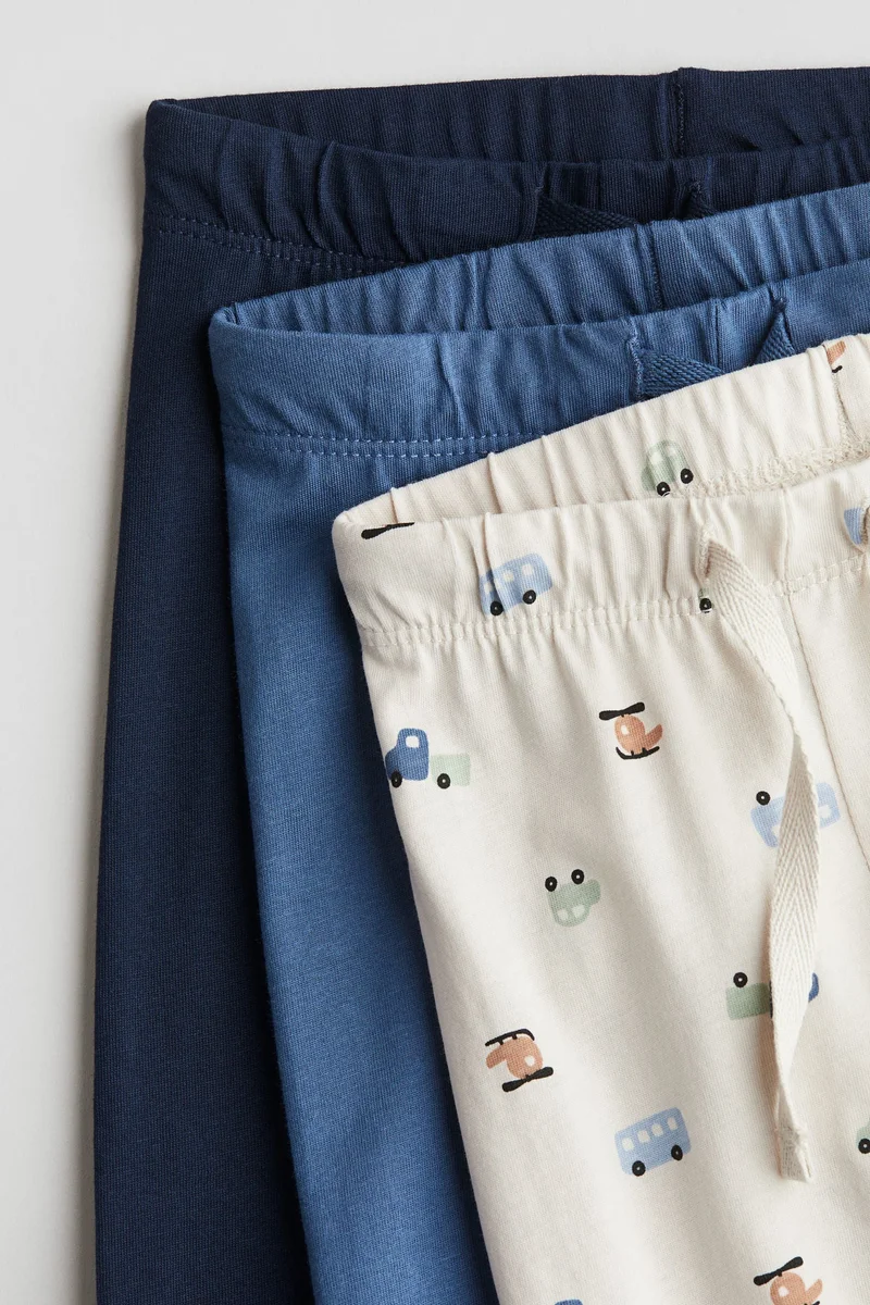 H&M 3-pack cotton jersey joggers