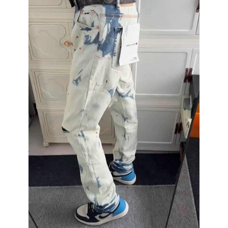 Unisex Classic Denim Jeans Loose Fit Daily Outdoor Wear - Image 3