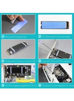 Generic M.2 PCIe NVMe 4.0/3.0 Adapter with 0.12" Thick M.2 Heatsink for M.2 PCI SSD (NVMe and AHCI), PCIE 3.0X 4 Full Speed, Desktop Mount (PA09-HS)  - Image 5