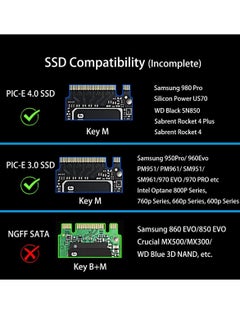 Generic M.2 PCIe NVMe 4.0/3.0 Adapter with 0.12" Thick M.2 Heatsink for M.2 PCI SSD (NVMe and AHCI), PCIE 3.0X 4 Full Speed, Desktop Mount (PA09-HS)  - Image 3