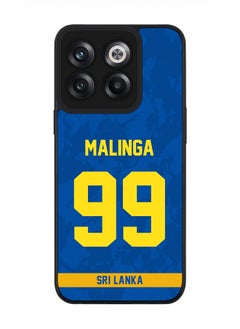 Rugged Black Edge Case for OnePlus Ace Pro, Slim fit Soft Case Flexible Rubber Edges Thin Cover - Player Name - Lasith Malinga, Jersey Number- 99