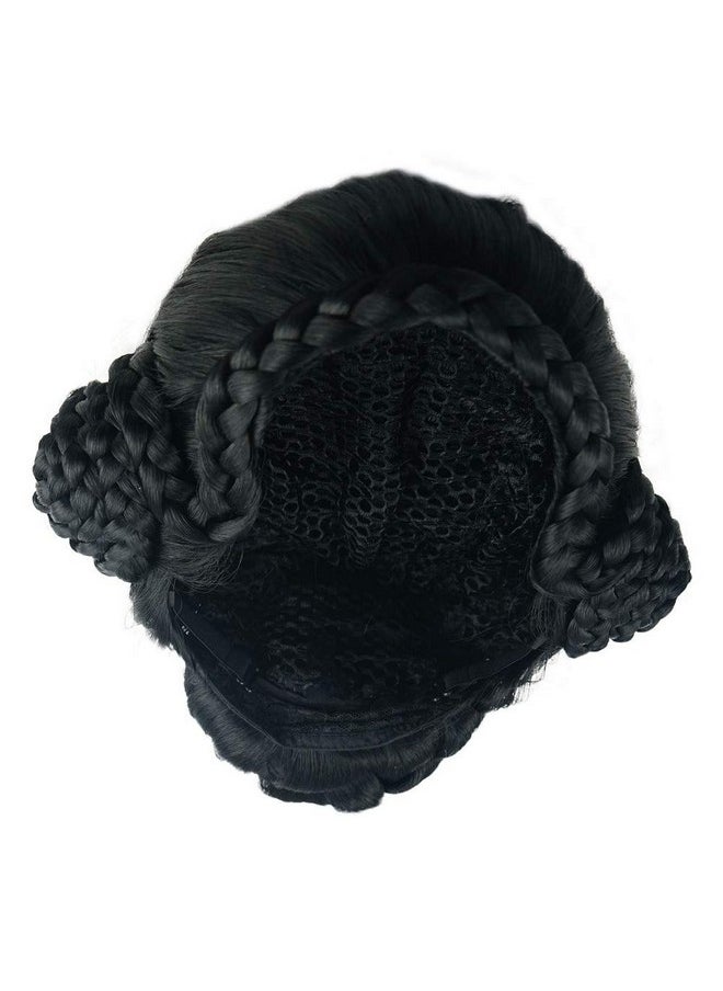 Aimole - Braid Updo Bun Wig Black Wigs Synthetic Cosplay Women Hair - Image 1
