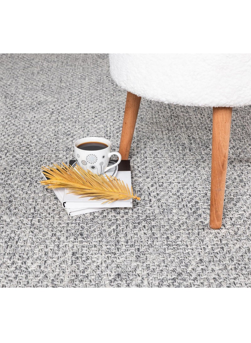 KYD Easy Jute Rug Indoor Outdoor Farmhouse Area Rugs for LivingRoom Patio and Kitchen Rug, Solid BohoWoven Design, Easy-Cleaning, WashableOutside Carpet Alfombras (120x80cm) - Image 4