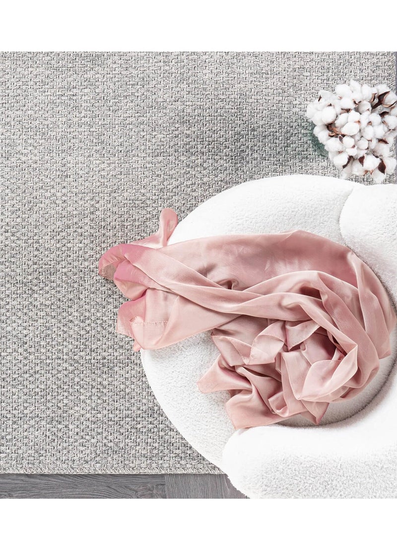 KYD Easy Jute Rug Indoor Outdoor Farmhouse Area Rugs for LivingRoom Patio and Kitchen Rug, Solid BohoWoven Design, Easy-Cleaning, WashableOutside Carpet Alfombras (120x80cm) - Image 5