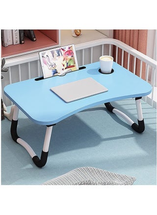 Hometaste Folding Bed Table Laptop Desk With Ipad And Cup Holder Adjustable Lap Tray Notebook Stand Foldable Portable Standing Desk For Indoor Outdoor Camping Study Eating Reading Watch Movie (Blue) - pzsku/Z774A4ED0CF1BB9E8F8C4Z/45/_/1726723256/18b78037-61fa-48e7-aca0-9863d7051000