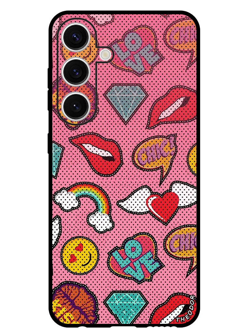 Theodor Protective Case Anti Scratch Shock Proof Bumper Cover For Samsung Galaxy S24 Love Signs - Image 1