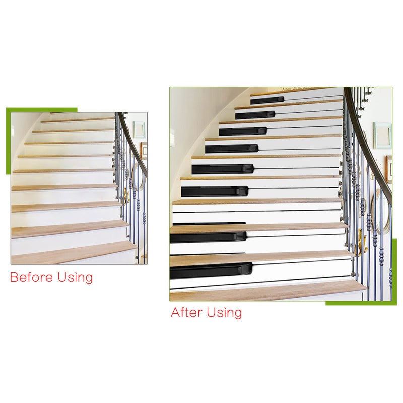 6 Pcs/Set 3D Landscape Self-adhesive Stairs Risers Stickers Mural Staircase Stickers Wallpaper Decor - Image 5