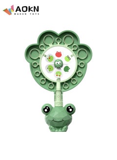 Children's Windmill Bubble Machine Cartoon Frog Porous Fan Blowing Bubble Stick Bathroom Bath Animal Toys