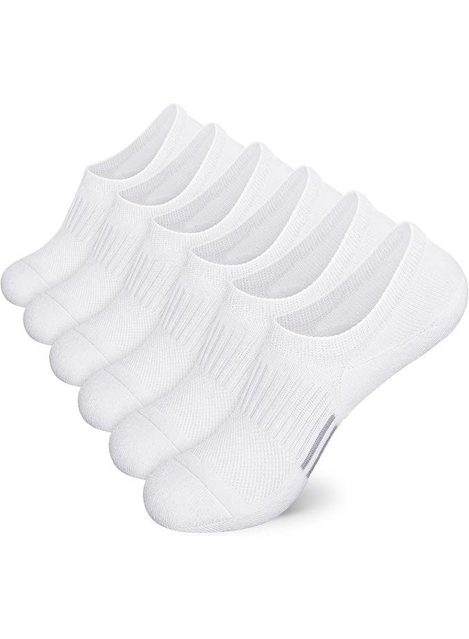 Ankle Athletic Running Socks Cushioned Breathable Low Cut Sports Tab Socks for Men and Women (6 Pairs) - Image 1