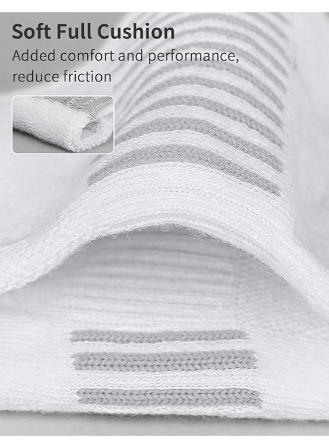 Ankle Athletic Running Socks Cushioned Breathable Low Cut Sports Tab Socks for Men and Women (6 Pairs) - Image 3