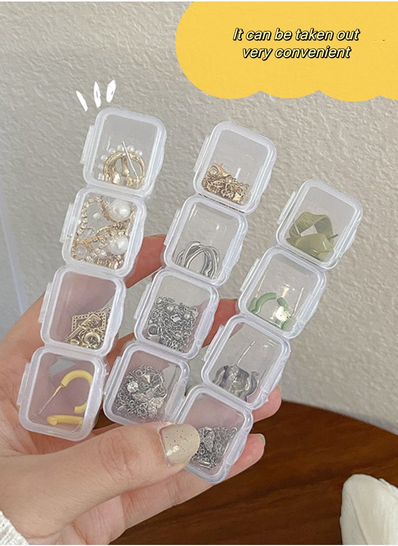 56 grid plastic transparent box, detachable storage and storage box, reusable jewelry bead storage box, fishing gear box container, suitable for bead DIY craft fishing small items