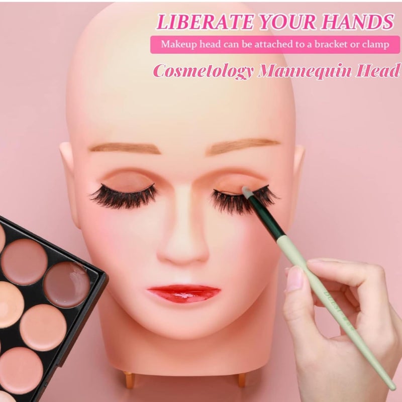 LA VENUST LAVENUST Professional Mannequin Head for Makeup Artists Cosmetology Training Head with Realistic Features - Image 4