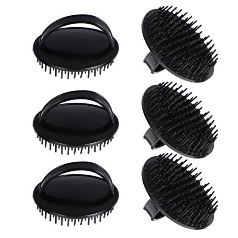 6 Pack Hair Scalp Massager Hair Scrubber Head Massager Cleaning Brush for Wet and Hair - Image 1