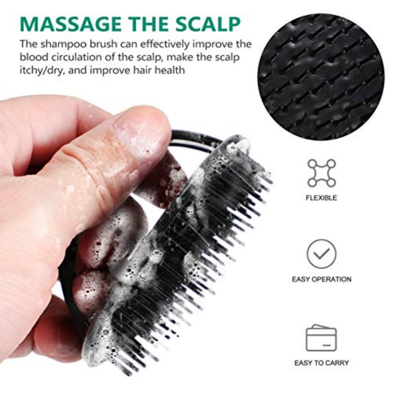 6 Pack Hair Scalp Massager Hair Scrubber Head Massager Cleaning Brush for Wet and Hair - Image 3