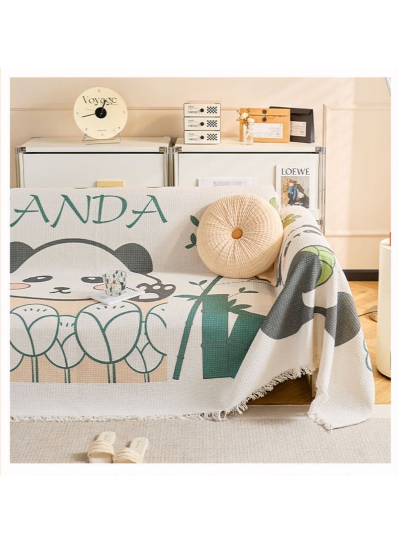 KUYING New Four Seasons Universal Chenille Color Sofa Cover Towel  - Image 3