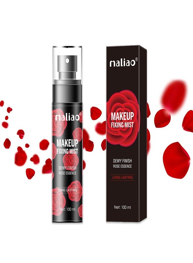 Maliao Dewy Finish Rose Essence | Long-Lasting Hydration | Skin Revitalizing & Brightening | Lightweight & Non-Greasy | Smooth & Radiant Skin | Ideal for All Skin Types, 100ml - Image 1