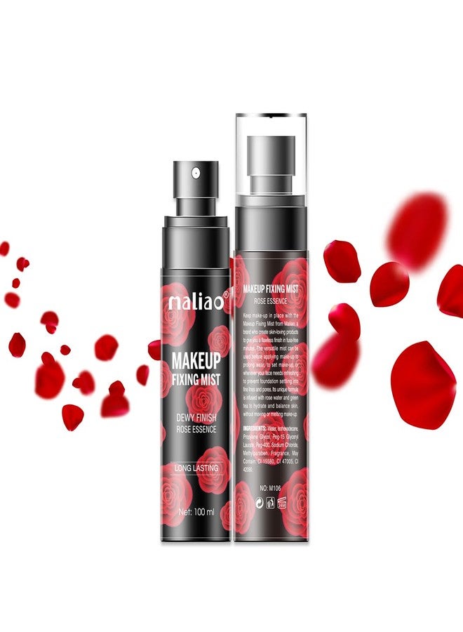 Maliao Dewy Finish Rose Essence | Long-Lasting Hydration | Skin Revitalizing & Brightening | Lightweight & Non-Greasy | Smooth & Radiant Skin | Ideal for All Skin Types, 100ml - Image 4