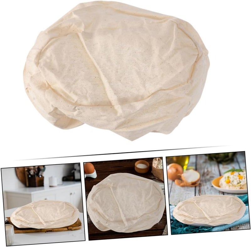 3pcs Bread Banneton Cloth Covers Set 21x15x8cm, 25x15x8cm, 28x15x8cm Cotton Liners for Sourdough Proofing Baskets, Baking Tool for Bread Fermentation and Dough Rising - Image 4