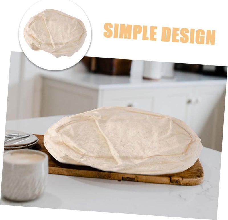 3pcs Bread Banneton Cloth Covers Set 21x15x8cm, 25x15x8cm, 28x15x8cm Cotton Liners for Sourdough Proofing Baskets, Baking Tool for Bread Fermentation and Dough Rising - Image 3