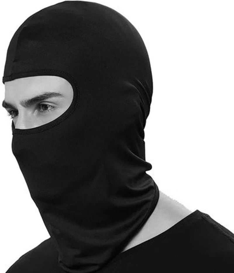 SAM SHOPPY Full Face Balaclava Mask for Men & Women – Breathable Stretch Fabric | Black Riding, Cycling & Outdoor Protection Hood - Image 2