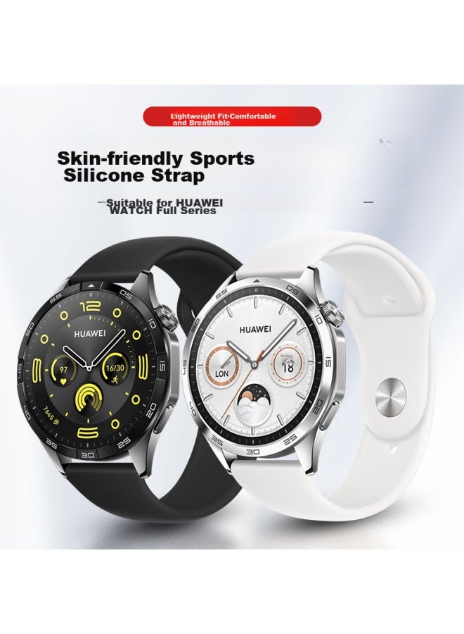 Wei Qiantu Weiqianto مناسب لسوار ساعة Huawei Gt4/Gt5/Pro، سوار ساعة سيليكون رياضي للنساء مقاس 41 ملم، عصري للنساء، دوبامين، أنيق | واجهة 18 ملم - Image 2