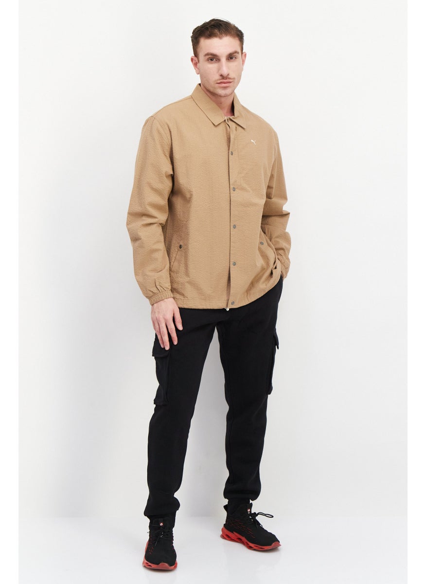 Puma x Select Men Sportswear Fit Long Sleeve Outdoor Jacket, Light Brown  - Image 4