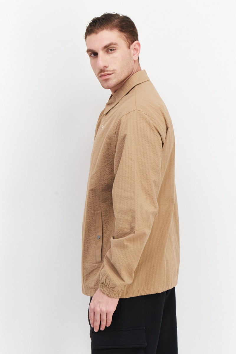 PUMA جاكيت خارجي طويل الأكمام للرجال من بومة x سلكت، بني فاتح - Image 2