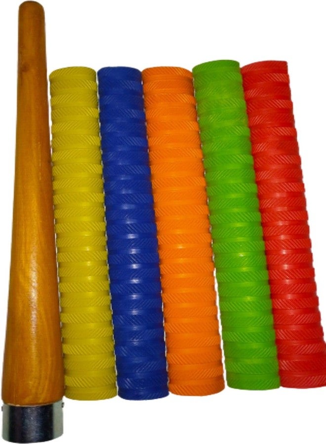 Owlix Multicolor Grooved Texture Grips with Cone - Extra Tacky (6-Piece Set) - Image 3