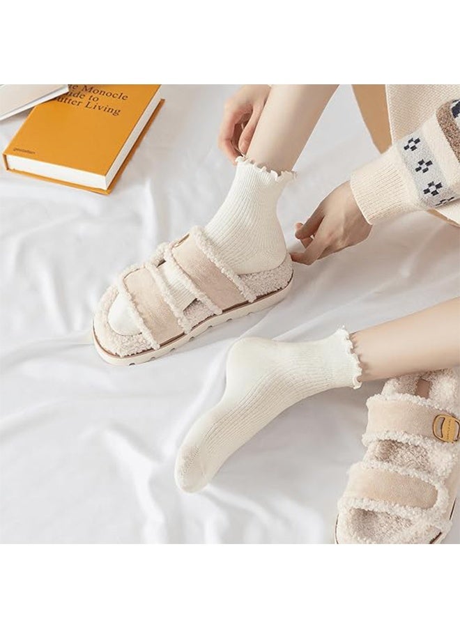 6 أزواج من الجوارب المزخرفة للنساء، جوارب مزخرفة لطيفة، جوارب بتصميم مزخرف، جوارب كاحل أنيقة وعادية تنفسية من القطن الناعم والمرن للنساء، مثالية لأي مناسبة، تبقى جافة ومنعشة ومريحة للغاية. - Image 3