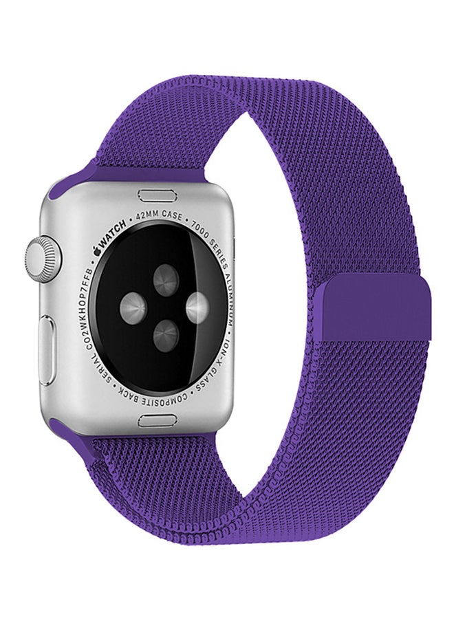 ترامكس سوار بديل لساعة أبل سلسلة 1/2/3 42 مم أرجواني - Image 1