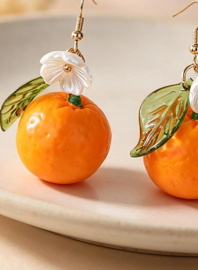تايك تو Girls Orange Blossom Drop Earrings