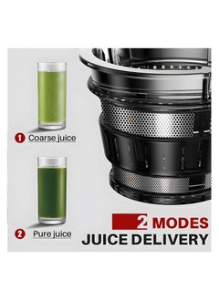 OTTAL High-Performance Electric Juicer for Fruits and Vegetables | 200 Watts with Large 3.55-inch Caliber for Maximum Juice Yield Grey  - Image 5