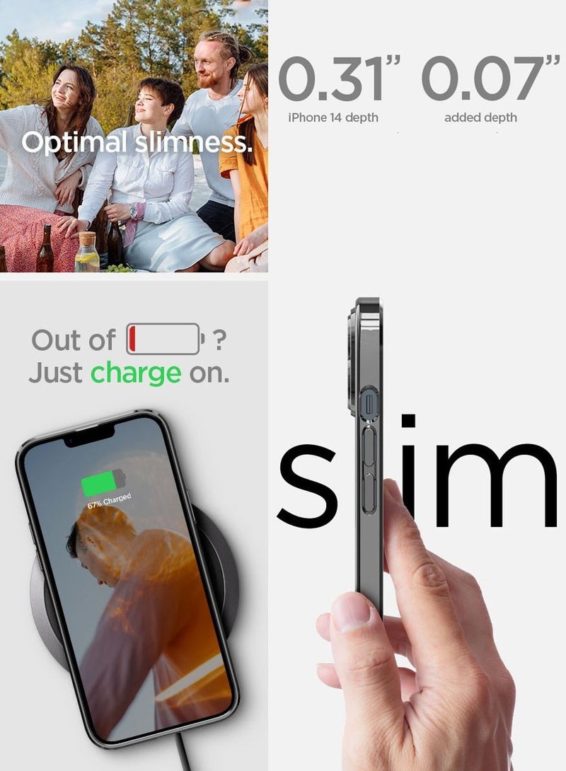 Spigen Optik Crystal for iPhone 14 case cover - Chrome Gray - Image 5