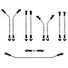 TCRC 10PCS Grade 5 Titanium High Clearance Chassis Links and Steering Links Set for Axial 18 AXP8 Gilamon Trail Buggy Upgrade - Image 4