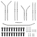 TCRC 10PCS Grade 5 Titanium High Clearance Chassis Links and Steering Links Set for Axial 18 AXP8 Gilamon Trail Buggy Upgrade - Image 2
