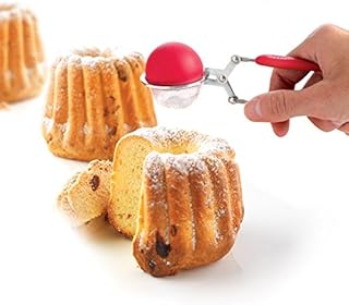 Mastrad Sprinkler, Sifter and Shaker for Icing Sugar, Cocoa, Spice, Herb, Fine Mesh by  - Red - Image 1