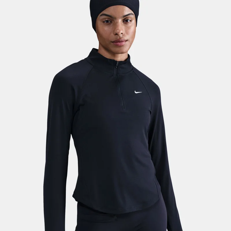 Nike Black Women's Tempo Swoosh Dri-FIT 1/2-Zip Running Top for Women | Best Price UAE