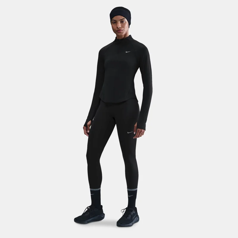 Nike Black Women's Tempo Swoosh Dri-FIT 1/2-Zip Running Top for Women | Best Price UAE