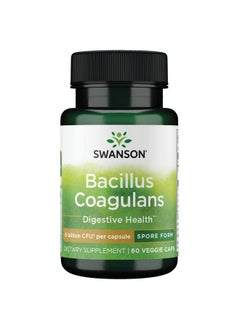 Bacillus Coagulans Natural Probiotic Supplement Supporting Digestive Health W/ 6 Billion Cfu May Support Gi & Overall Gut Health (60 Veggie Capsules)