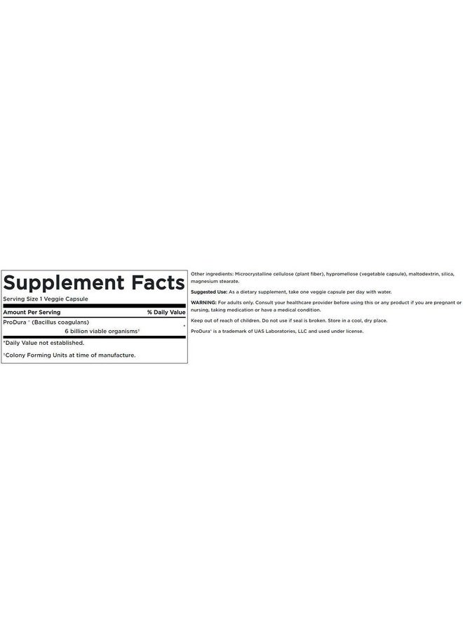 SWANSON - Bacillus Coagulans Natural Probiotic Supplement Supporting Digestive Health W/ 6 Billion Cfu May Support Gi & Overall Gut Health (60 Veggie Capsules) - Image 1