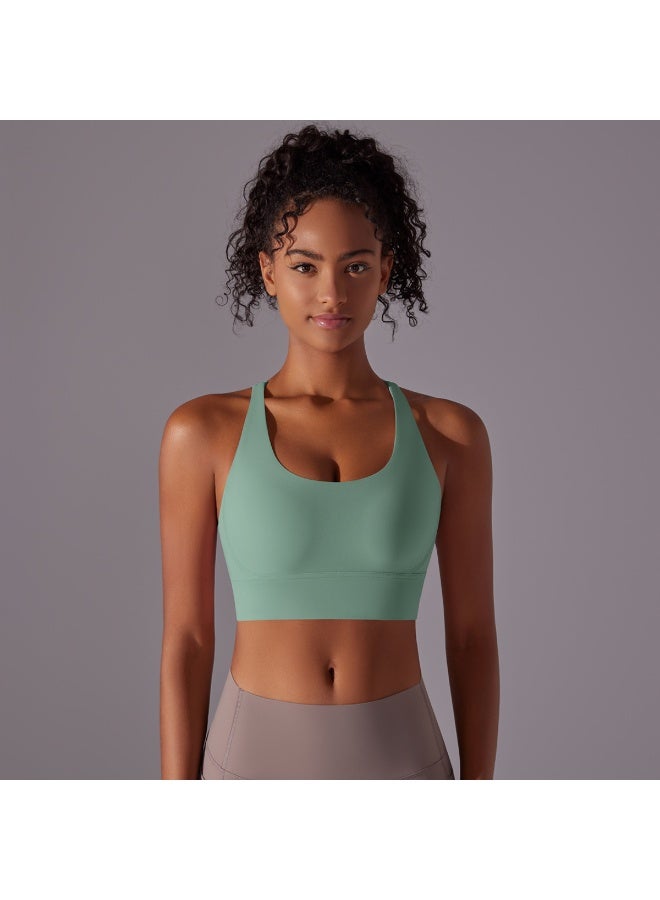 Top Women Bra Cropped Bralette Gym Yoga Sports Bra Cross  Back Female Bra Breathable Top Women's Underwear - Image 2