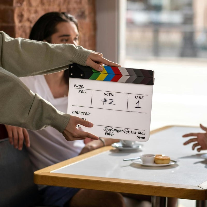السبورة الاحترافية متعددة الألوان للتصوير السينمائي مع أقلام علامات السبورة الجافة القابلة للمسح - Image 2